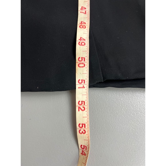 Formal Black High Neck Open Back Evening Gown with Satin Bow Detail Floor Length - Picture 8 of 9